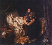 Jozef Simmler Barbararadziwill death 19th century oil painting